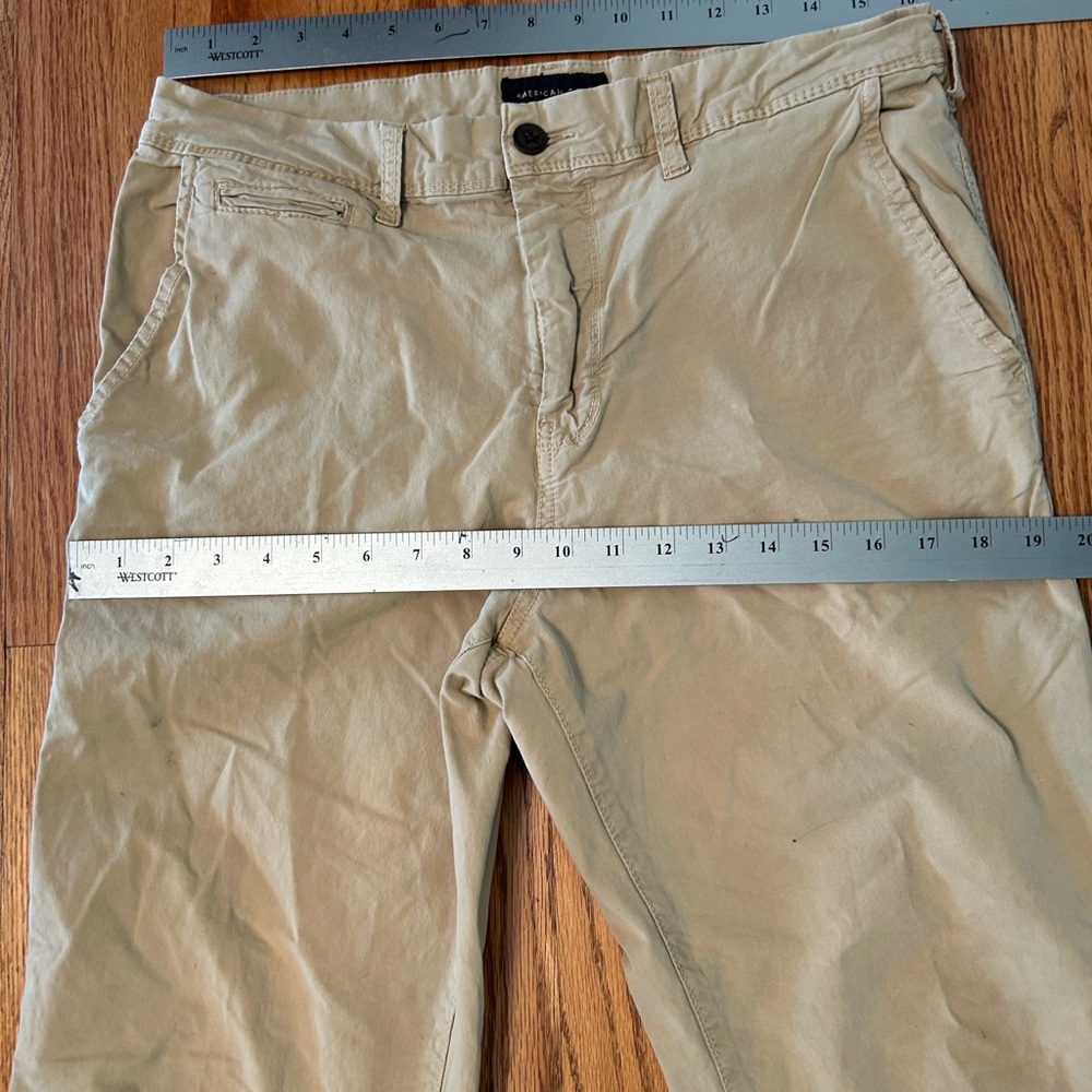 American Eagle Pants, Relaxed Straight Fit Next Level Flex 5-Pocket Tan, 32 X 32 - Picture 7 of 12